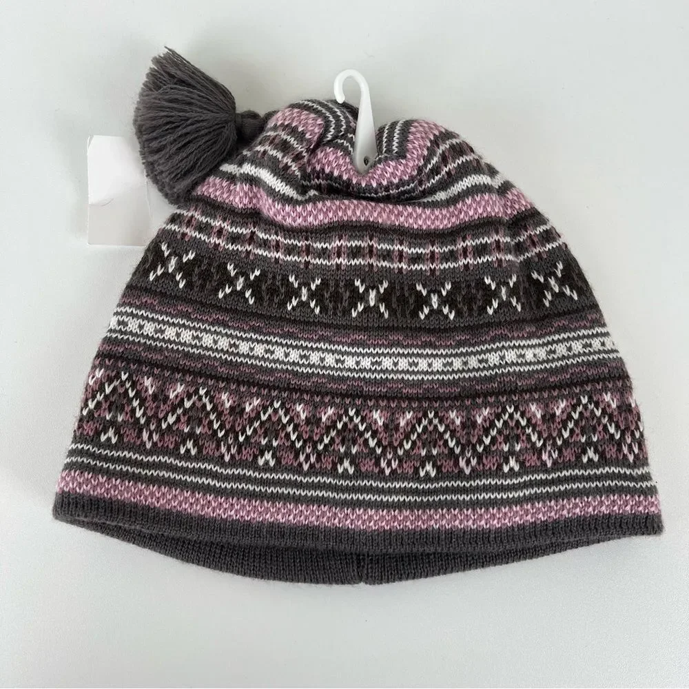 nwt COLUMBIA SPORTSWEAR COMPANY BEANIE WINTER HAT UNISEX Nordic Gray O/S Youth